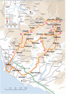 Diarizos Valley Map