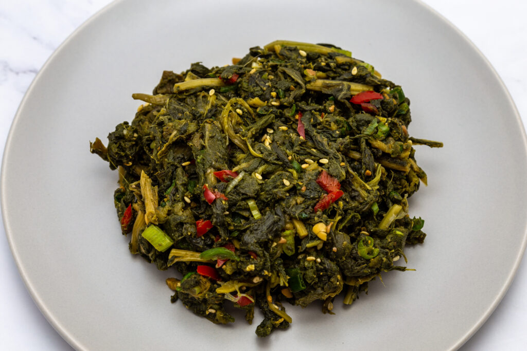 Dried Radish Leaves With Soy Bean Sauce