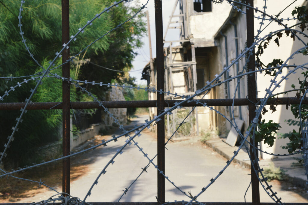 United Nations Buffer Zone In Cyprus In Nicosia Cyprus.