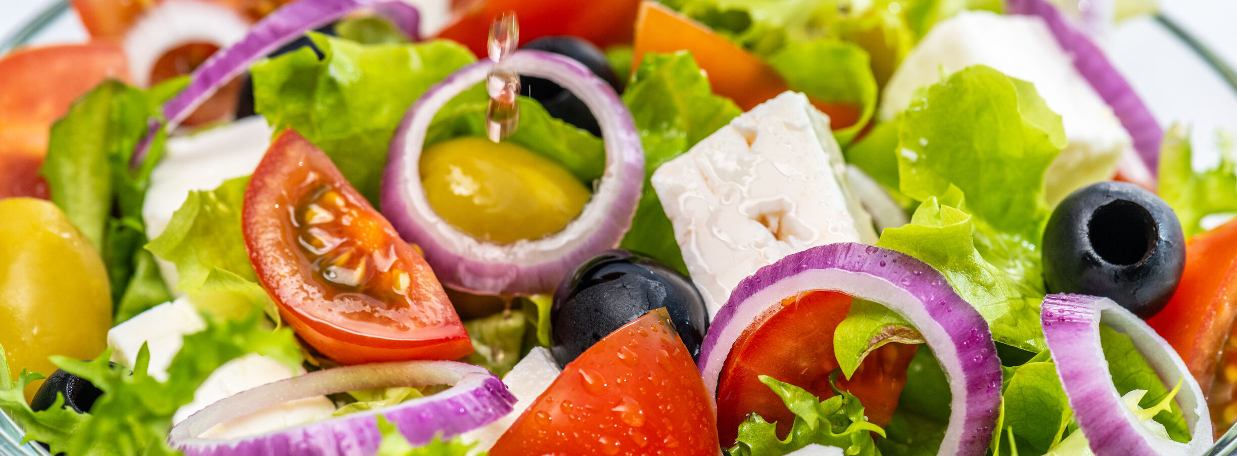Close Up Of Fresh Vegetable Salad. Refreshing Meal For Hot Summer Days.